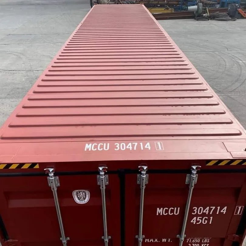 Conteneur maritime High Cube de 40 pieds – Rouge (Neuf, Premier voyage – Hauteur supplémentaire) – Image 2