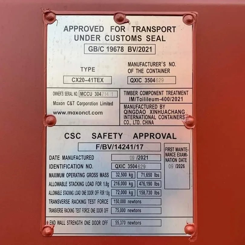 Conteneur maritime High Cube de 40 pieds – Rouge (Neuf, Premier voyage – Hauteur supplémentaire) – Image 4