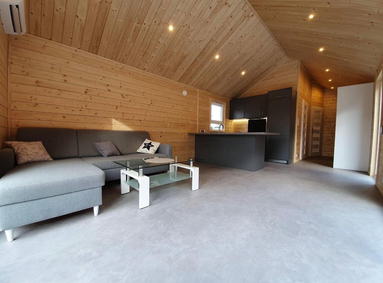 Mobil-home « Reale I » 12x4m – Chalet résidentiel avec 3 chambres (Finitions bois et design moderne) – Image 4