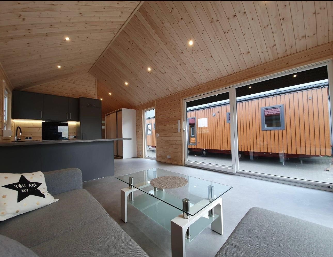 Mobil-home « Reale I » 12x4m – Chalet résidentiel avec 3 chambres (Finitions bois et design moderne) – Image 7