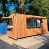 Bar-restaurant Container Bar Snack 20 pieds « Guinglette » – Revêtement en bois de Douglas, hotte aspirante et lave-vaisselle