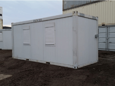 Conteneur aménagé en bureau de 6 mètres (20 pieds) d'occasion – Isolé et équipé d'une installation électrique – Image 3